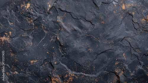 Black marble background with intricate gold veins