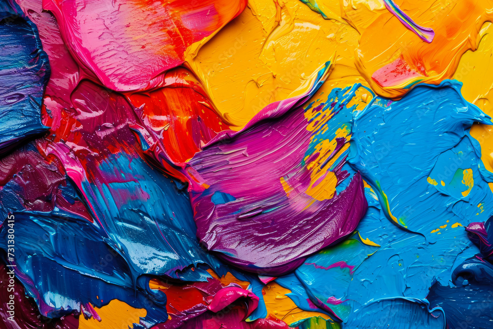 abstract background of colorful paint, with a look of beauty and grace