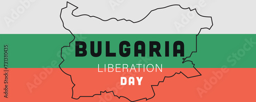 Festive banner for Bulgaria Liberation Day