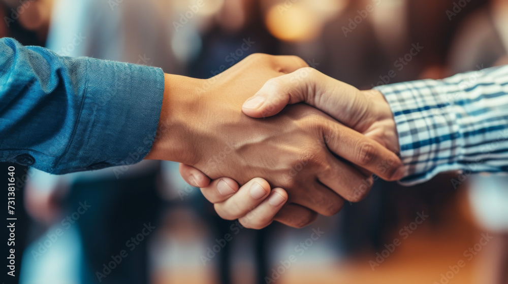 Close Up of Two People Shaking Hands. Successful business transaction Close Up of Two People Shaking Hands. Successful business transaction