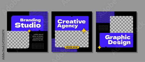 Creative agency feed instagram template design