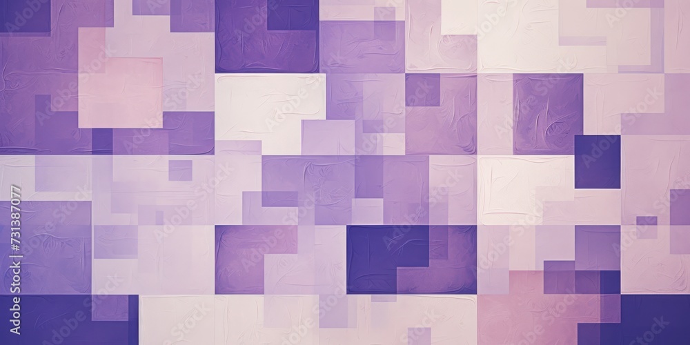 Lilac simple abstract patterns on the wall