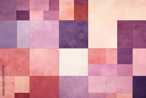 Mauve simple abstract patterns on the wall