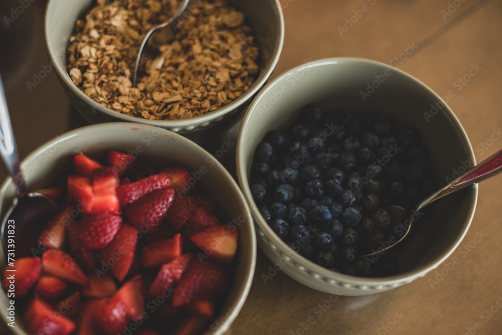 Healthy fitness breakfast concept, selective focus Healthy fitness breakfast concept, selective focus