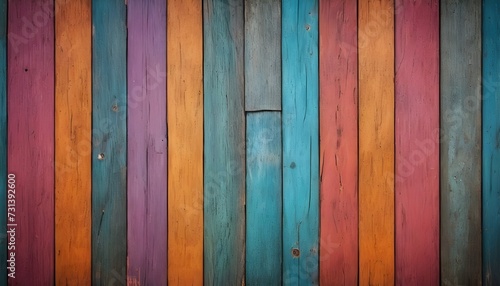 Old, grungy, colorful wood background
