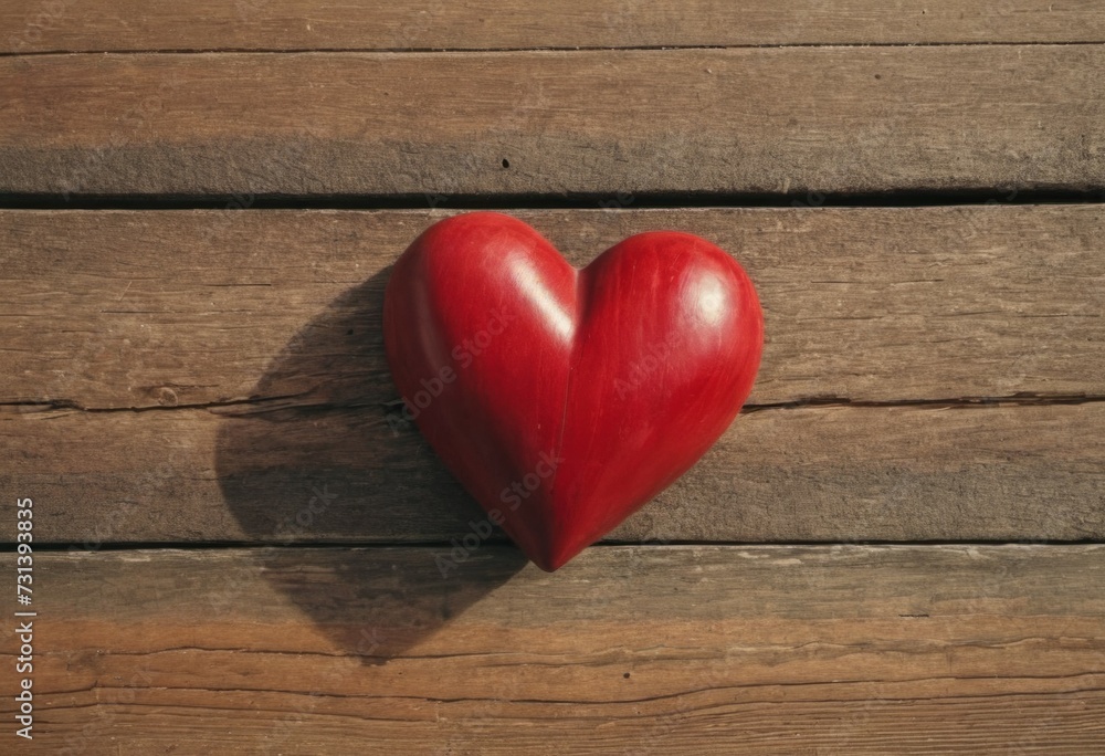 Wooden heart. Backdrop with selective focus and copy space Wooden heart. Backdrop with selective focus and copy space