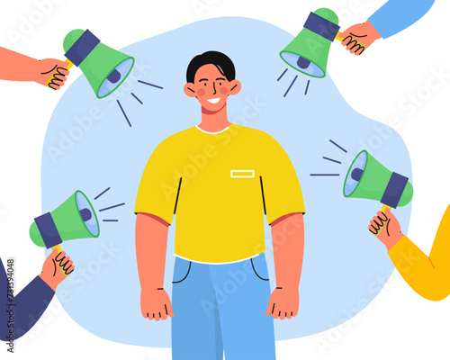 Stress at work vector concept