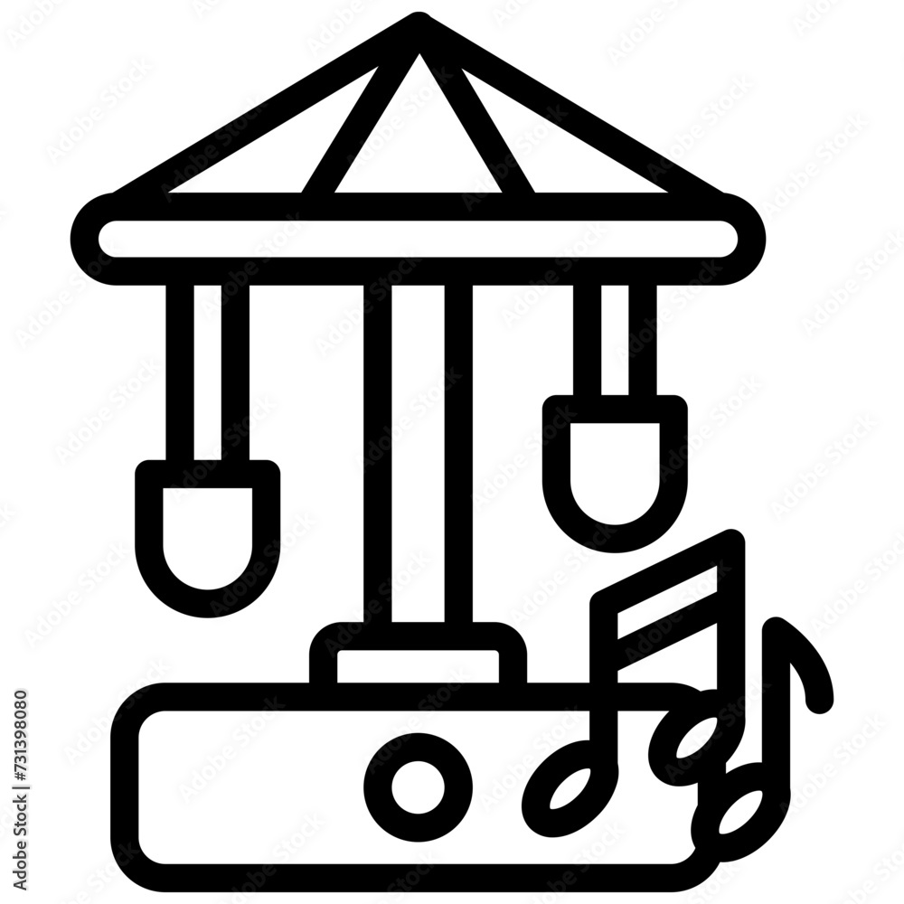 Carousel Music black outline icon, related to carnival, festival theme, best for UI, UX kit, web and app development Carousel Music black outline icon, related to carnival, festival theme, best for UI, UX kit, web and app development
