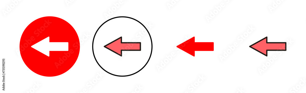 Arrow icon set illustration. Arrow sign and symbol for web design. Arrow icon set illustration. Arrow sign and symbol for web design.