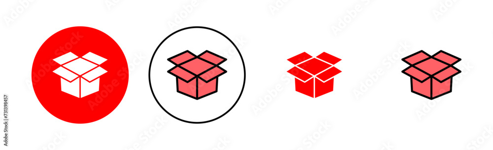 Box icon set illustration. box sign and symbol, parcel, package Box icon set illustration. box sign and symbol, parcel, package