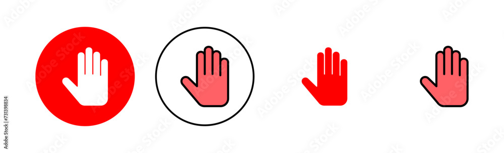 Hand icon set illustration. hand sign and symbol. hand gesture Hand icon set illustration. hand sign and symbol. hand gesture
