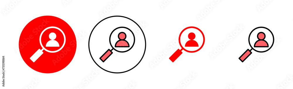 Hiring icon set illustration. Search job vacancy sign and symbol. Human resources concept. Recruitment Hiring icon set illustration. Search job vacancy sign and symbol. Human resources concept. Recruitment