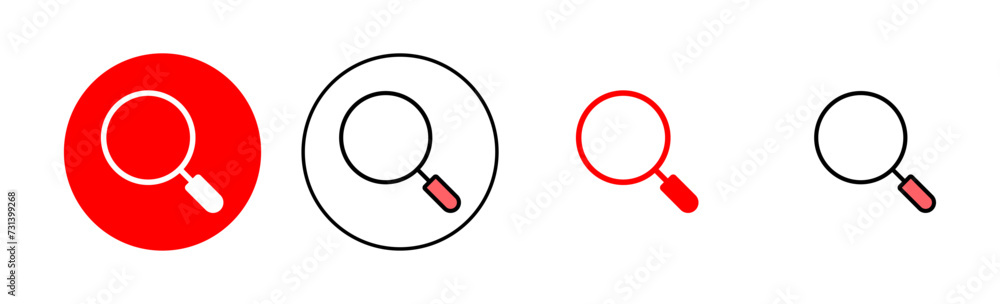 Search icon set illustration. search magnifying glass sign and symbol Search icon set illustration. search magnifying glass sign and symbol