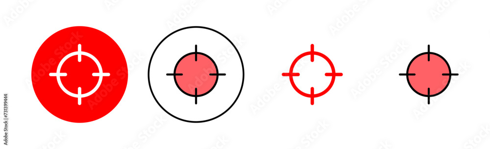 Target icon set illustration. goal icon vector. target marketing sign and symbol Target icon set illustration. goal icon vector. target marketing sign and symbol