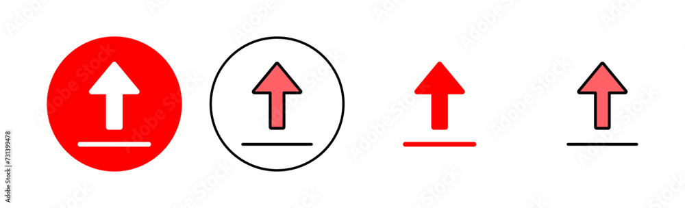 Upload icon set illustration. load data sign and symbol Upload icon set illustration. load data sign and symbol