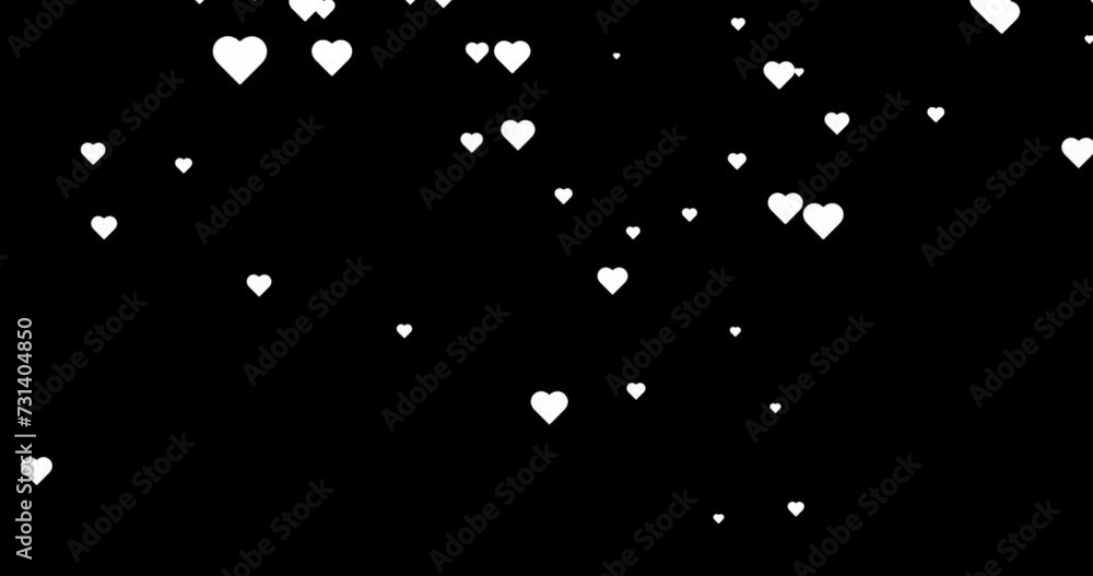 White Hearts animation for Valentine's day Greeting love video. 4K Romantic animation on black background for Valentine's day, St. Valentines Day, Mother's day, Wedding anniversary invitation White Hearts animation for Valentine's day Greeting love video. 4K Romantic animation on black background for Valentine's day, St. Valentines Day, Mother's day, Wedding anniversary invitation