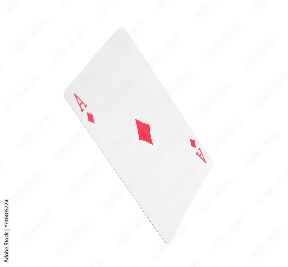Obraz premium Playing card isolated on white. Poker game