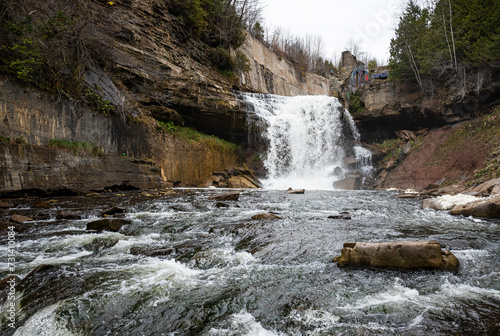 Forks of Credit Waterfall in Ontario, Canada
