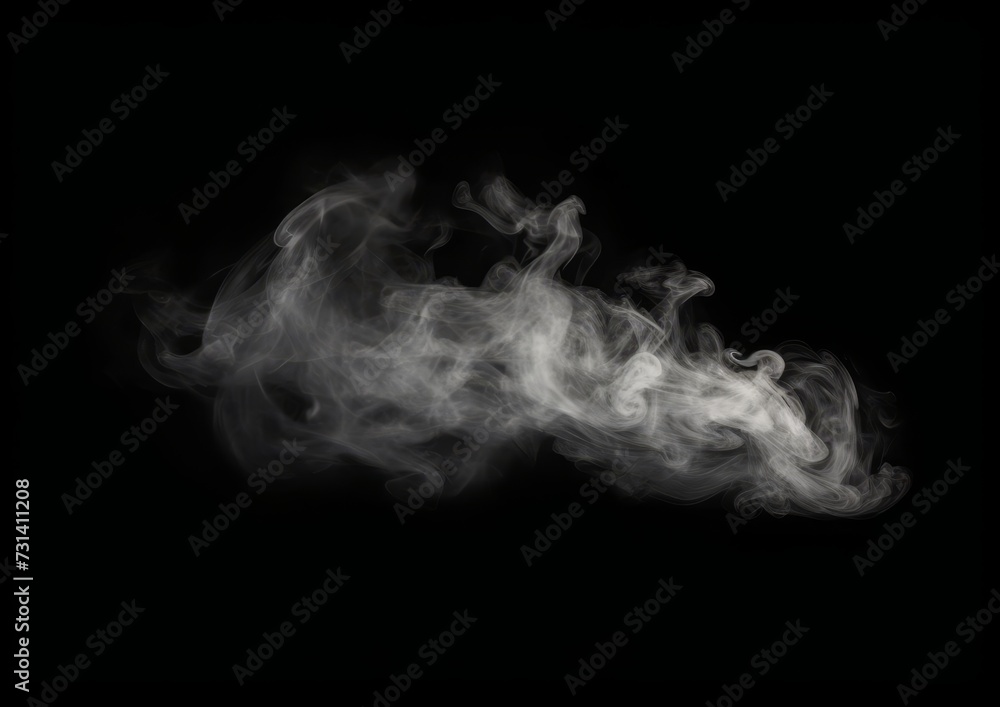 smoke floating in the air on a black background smoke floating in the air on a black background