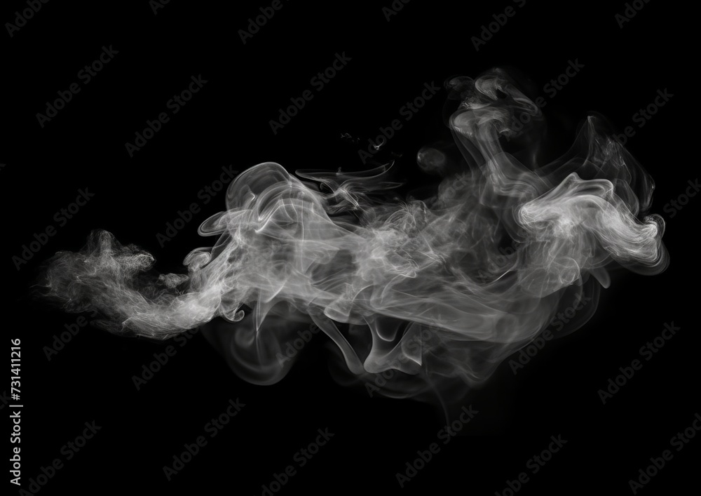 smoke floating in the air on a black background smoke floating in the air on a black background