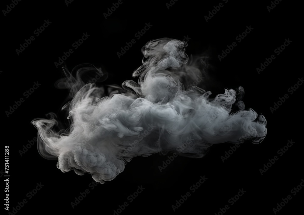 smoke floating in the air on a black background smoke floating in the air on a black background