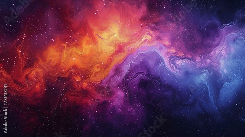 Colorful abstract universe textured background - AI Generated Abstract Art 
