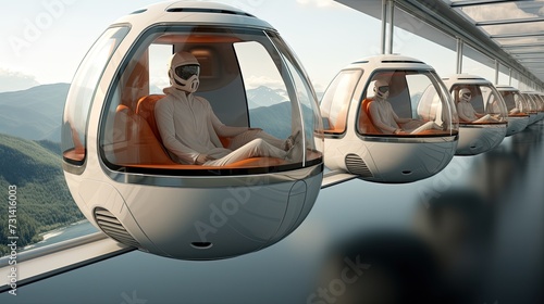 Anti gravity personal pods transportation