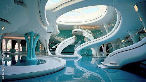 Color photo of futuristic design