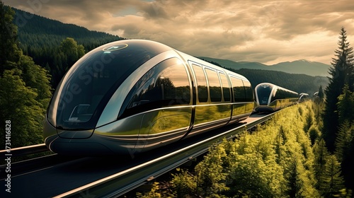 Hydrogen powered trains zoom transportation