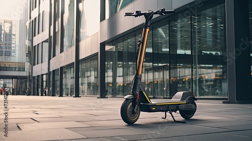 Robotic e scooter sharing photo