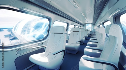 Virtual reality commuter trains