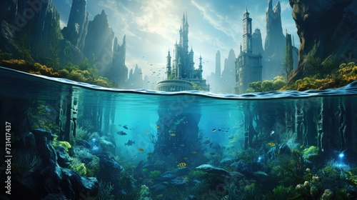 Underwater cities concept