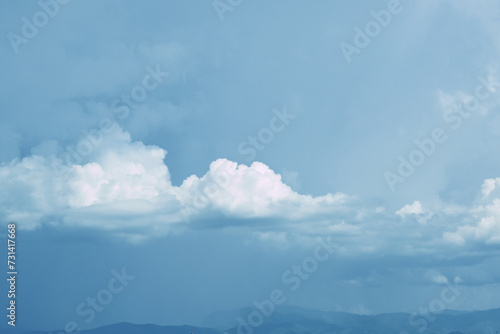 sky with rain cloud in rainy day