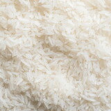 Aromatic Jasmine Rice Close-Up - A detailed view of aromatic jasmine rice, highlighting its natural white beauty