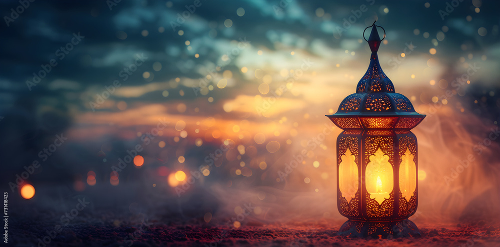 A banner featuring an ornate Islamic lantern for Ramadan decoration and celebration. A banner featuring an ornate Islamic lantern for Ramadan decoration and celebration.
