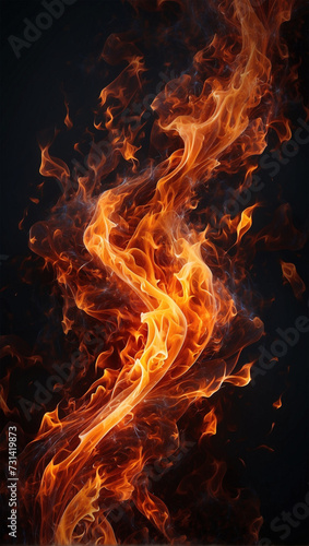 Photo illustration of smoldering embers 7