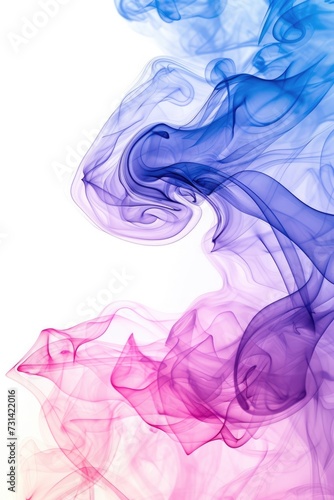 abstract blue pink and purple smokey wave