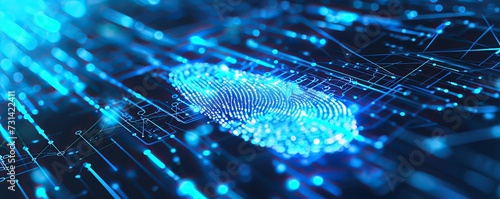 Digital biometric data security and identify, scanning system of fingerprint photo