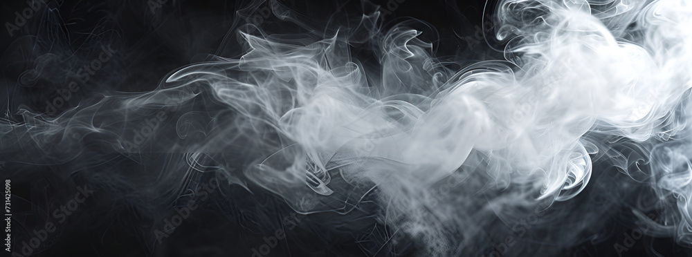 an image of smoke on a black background, Generative AI