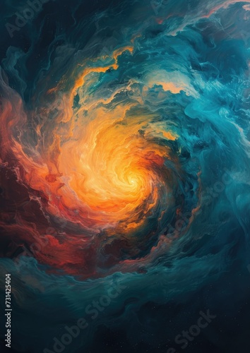 Galactic Nebula Swirl