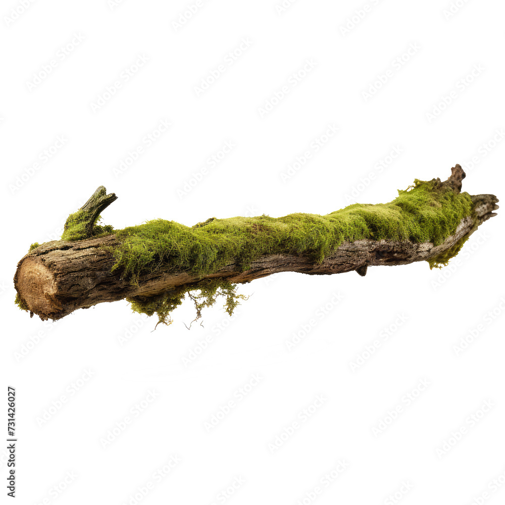 Fototapeta premium green moss isolated on white
