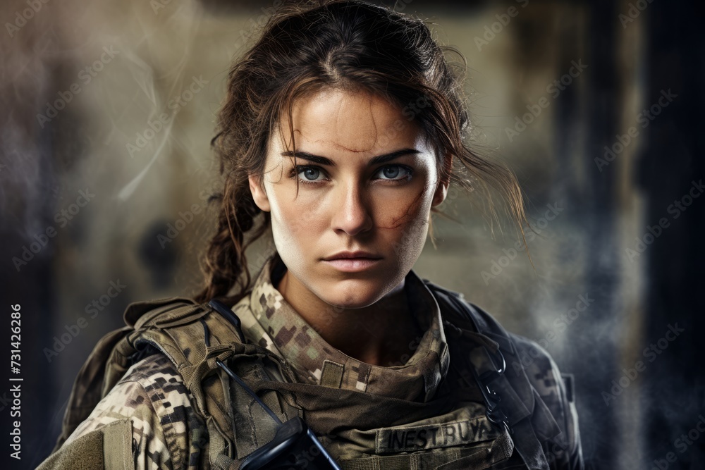 Strength and Determination Embodied: A Female Army Special Forces Member in Her Natural Habitat Strength and Determination Embodied: A Female Army Special Forces Member in Her Natural Habitat