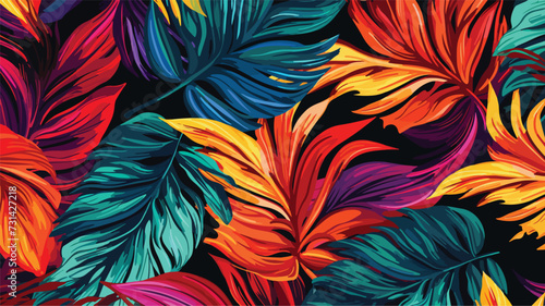 Seamless abstract bright pattern with