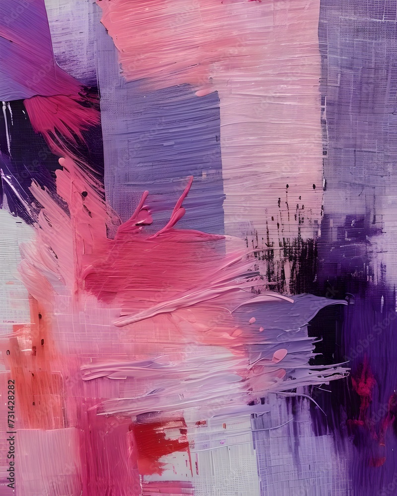 Painting closeup of abstract colorful art brushstrokes as background