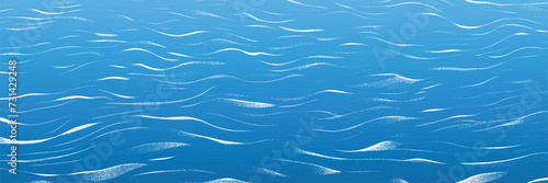 Ripples and water waves, sea surface, vector natural background, banner
