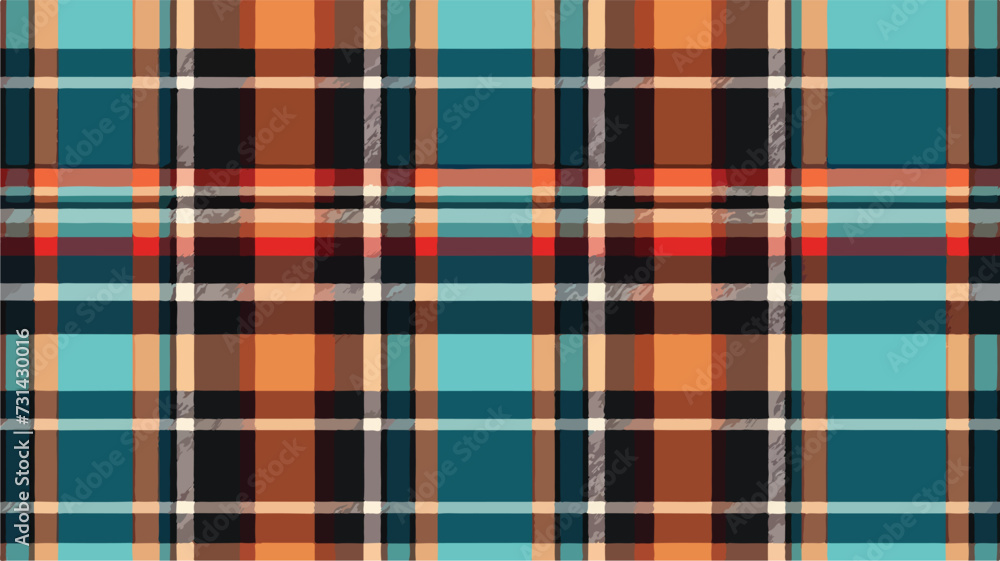Seamless tartan vector pattern. Striped pla