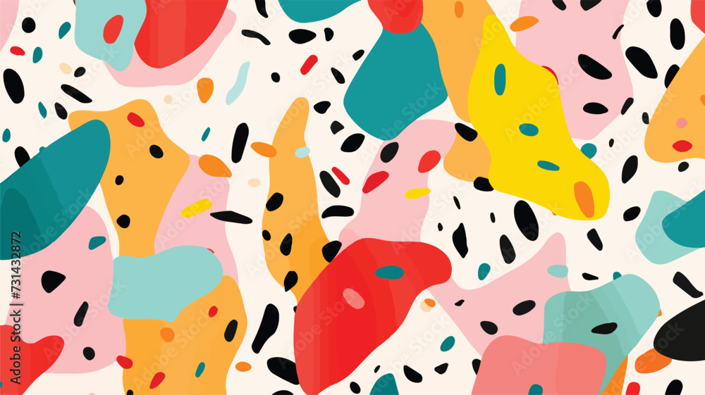 Terrazzo seamless pattern. Abstract background.