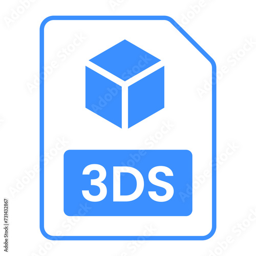 3D FIle Format Icon