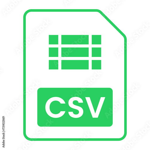 CSV File Format Icon