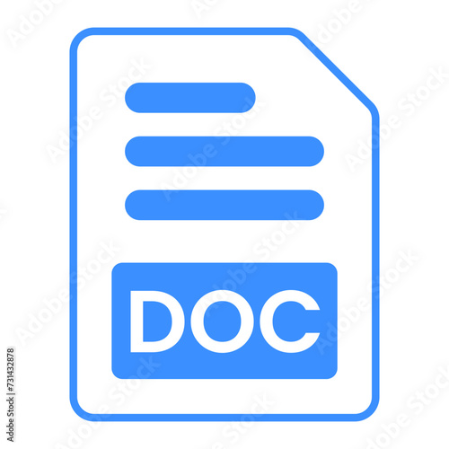 DOC File Format Icon